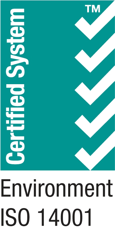 ISO 14001 certified system mark